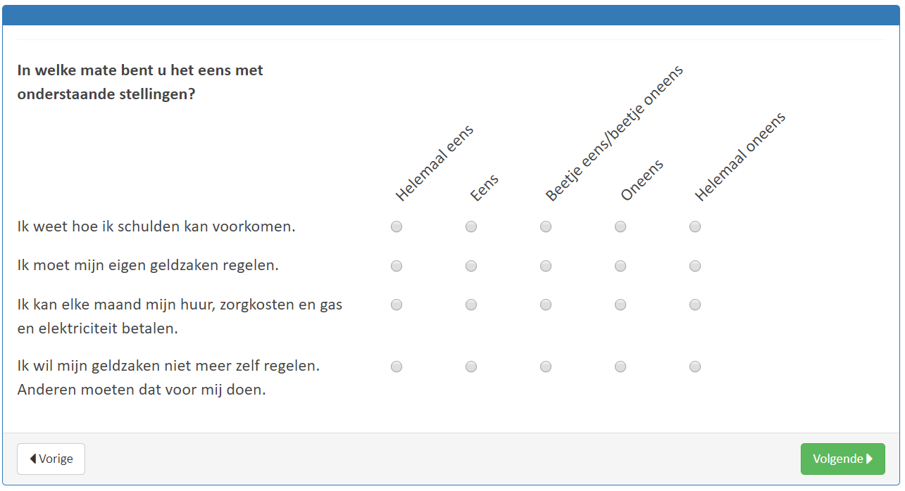 Demo vragenlijst  Mesis.nu